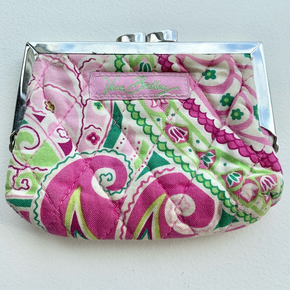 Vera Bradley Pinwheel Pink Coin Purse